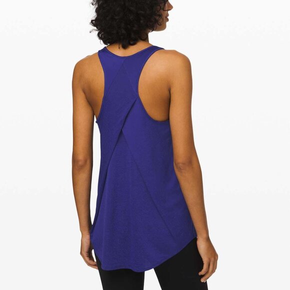 Lululemon Essential Tank *Pleated Larkspur Size 12 - Picture 1 of 8